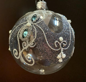 Bronner’s Glitter Bow Ornament