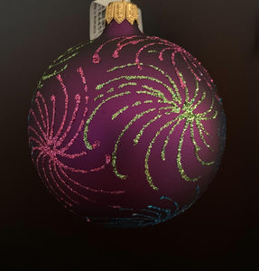 Bronner’s Purple Fireworks Ornament