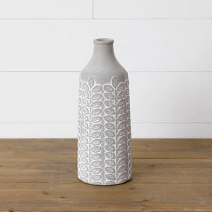 Vase - Embellished Cement, Tall 8PT1311
