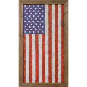 HD Vertical Framed Print - American Flag 8W3073